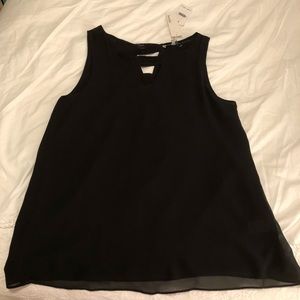 Naked zebra black tank top